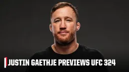 Justin Gaethje and Paddy Pimblett facing off