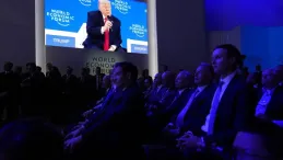 Trump speaking at Davos World Economic Forum