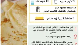 كريب محشو وجاهز للتقديم