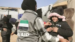 الامارات تكثف جهودها الانسانيه في غزه مع اشتداد العاصفه الشتوية