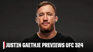Justin Gaethje and Paddy Pimblett facing off