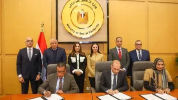 توقيع بروتوكولات التعاون بين وزارة التضامن وجامعة عين شمس