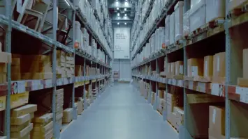 شعار شركة أمازون على مبنى