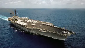 US aircraft carrier in Indian Ocean near Iran