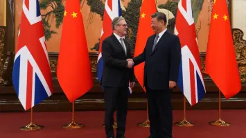 UK Prime Minister Sir Keir Starmer meeting with Chinese President Xi Jinping