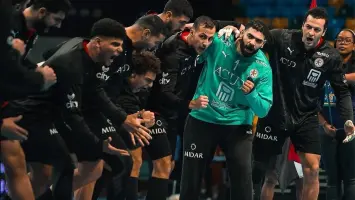 مباراة كرة يد بين مصر وتونس في نهائي أمم إفريقيا