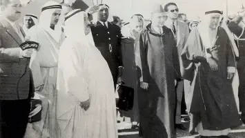 ملك المغرب محمد الخامس في الكويت