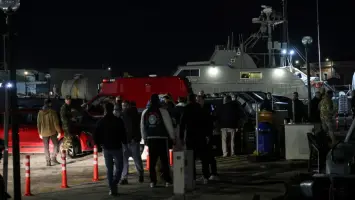 Rescue efforts underway near Chios in the Aegean Sea