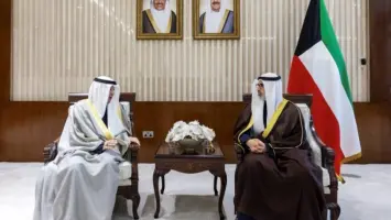اجتماع بين وزير الخارجية الكويتي والأمين العام لمجلس التعاون لدول الخليج العربية