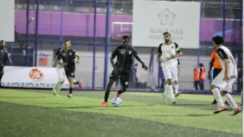 ملعب القرية الأولمبية بمدينة جدة خلال مباراة كرة قدم