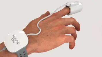 Woman using CPAP machine during sleep