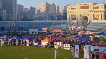 لاعبي نادي سموحة خلال التدريبات الجماعية