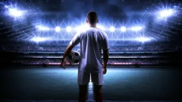 لاعبي كرة قدم خلال تدريب تأديبي