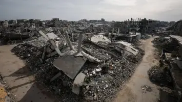 مشهد من المواجهات في قطاع غزة