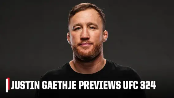 Justin Gaethje and Paddy Pimblett facing off
