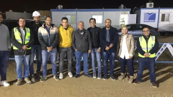 فريق هندسة المنوفية في مسابقة شل 2026