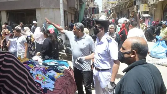 حملة إزالة الإشغالات في المحلة الكبرى