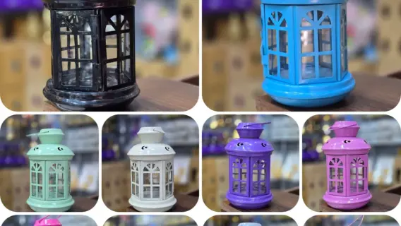 فوانيس رمضان مختلفة الأشكال والأحجام