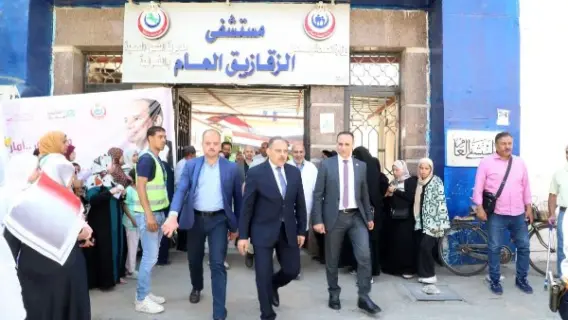 محافظ الشرقية يزور مستشفى المبرة بالزقازيق