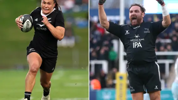 Uini Atonio during a rugby match