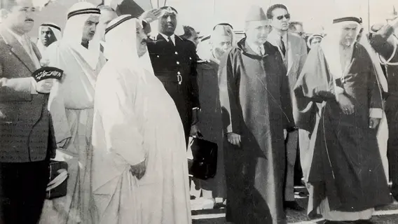 ملك المغرب محمد الخامس في الكويت