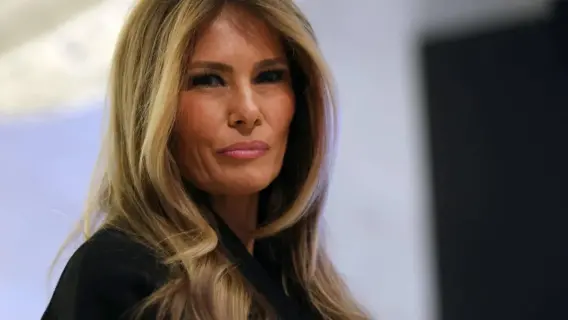 السيدة الأولى ميلانيا ترمب تتحدث خلال العرض الأول لفيلمها الوثائقي