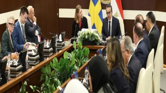 اجتماع بين وزير الصحة المصري ونظيرته السويدية