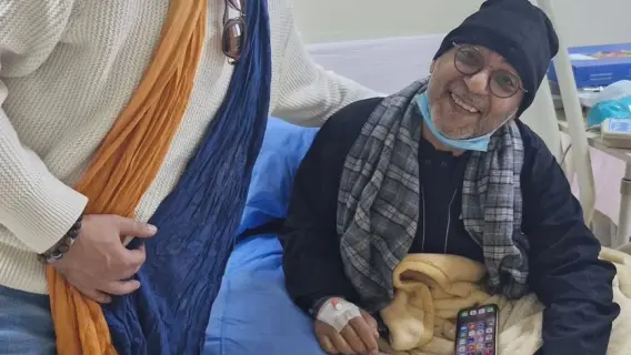 الفنان ياسر الطوبجي في المستشفى