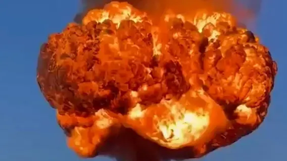 انفجار وحريق قطار شحن في تامبوف وسط روسيا