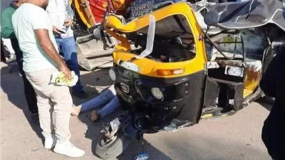 حادث سير على الطريق الدائري بمحافظة المنيا