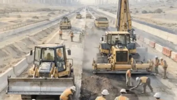 Road maintenance works