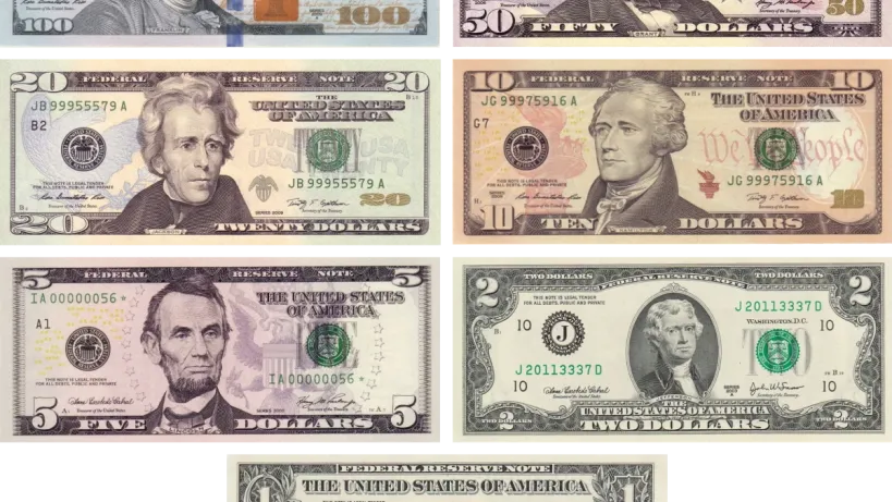 الدولار الأمريكي أمام الخريطة العالمية