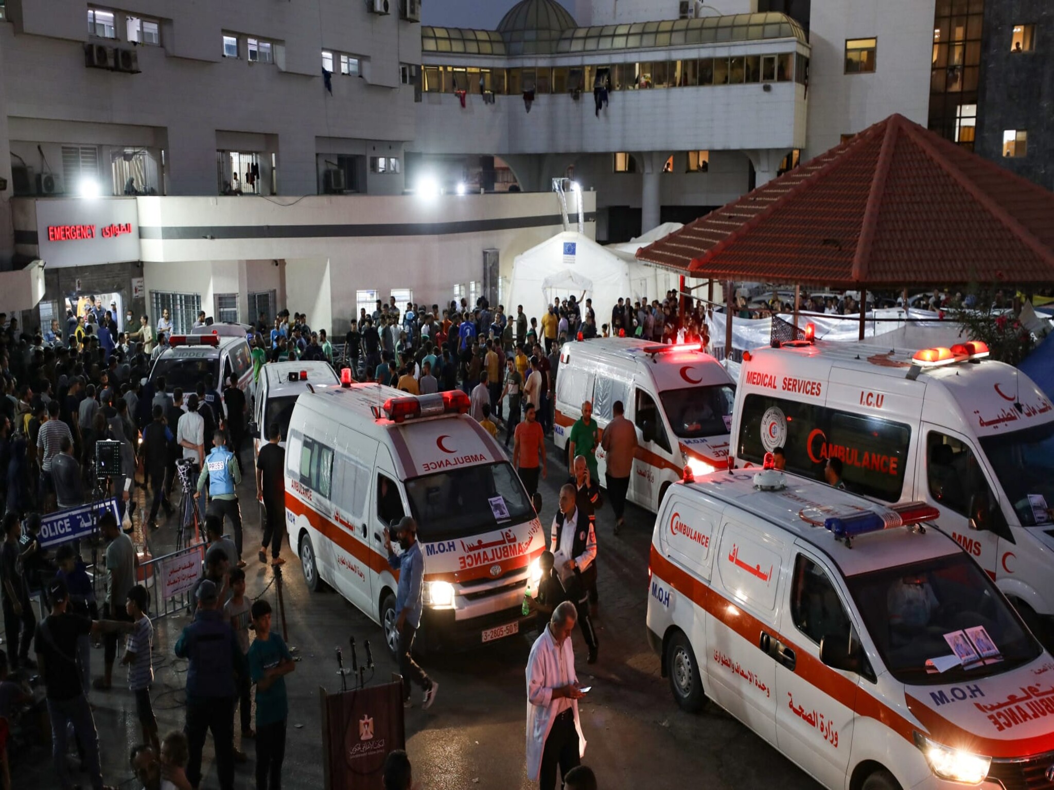بعد المعمداني..جيش الأحتلال الإسرائيلي يستهدف مستشفى القدس بغارات جوية