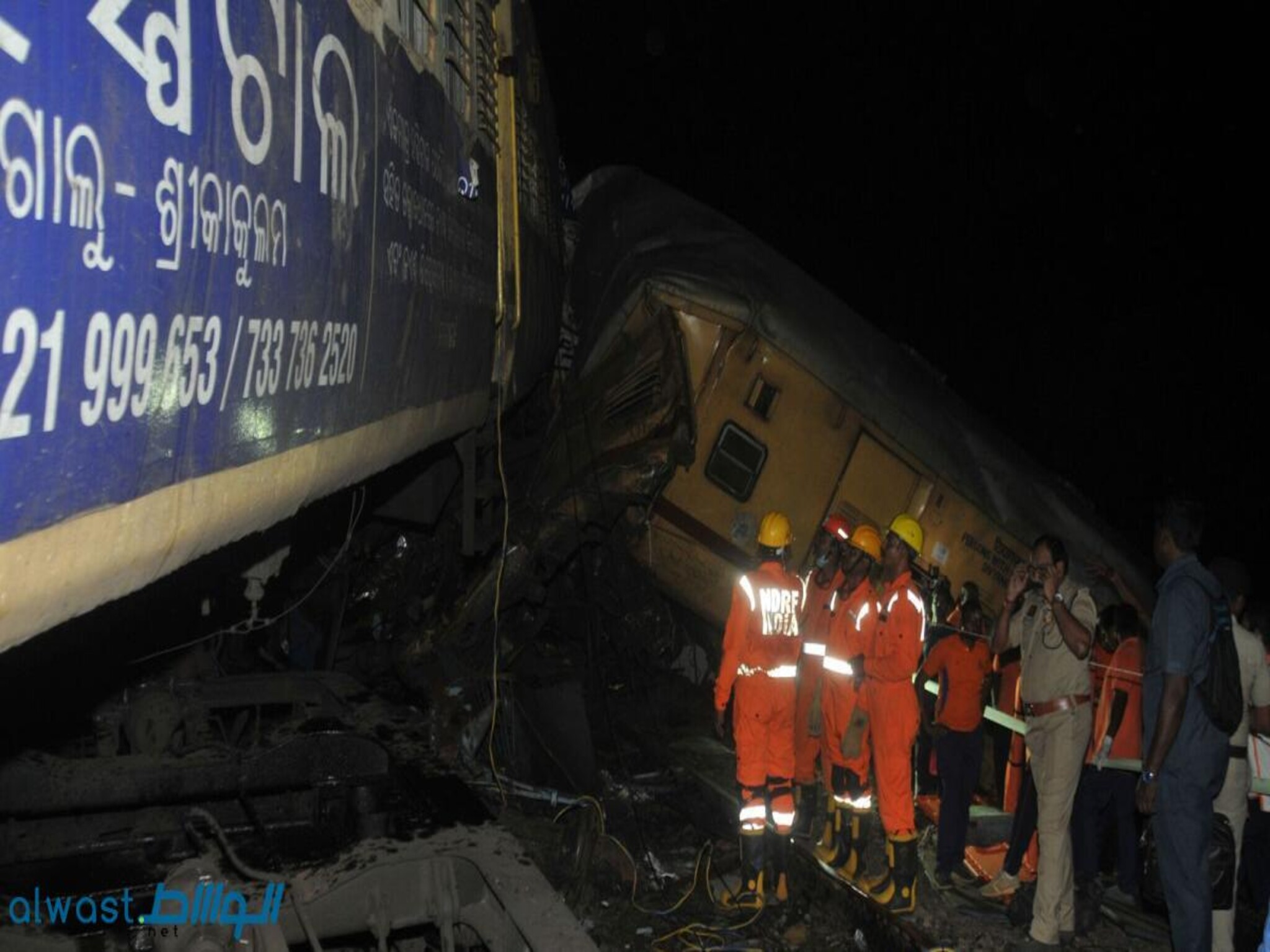 India: 11 dead and 50 Injuries in Andhra Pradesh train Collision
