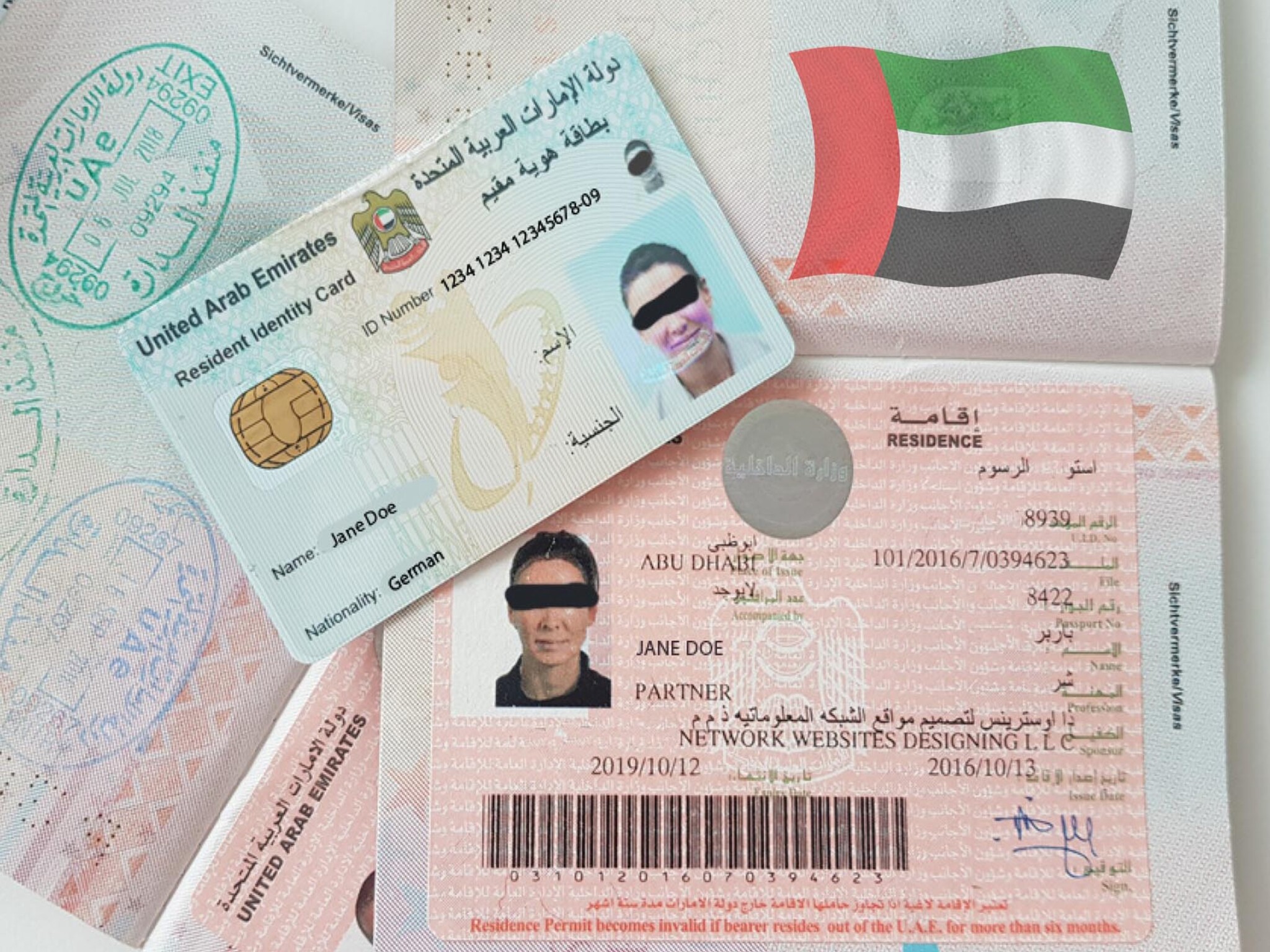 The UAE provides 8 basic types of residence visas and work permits